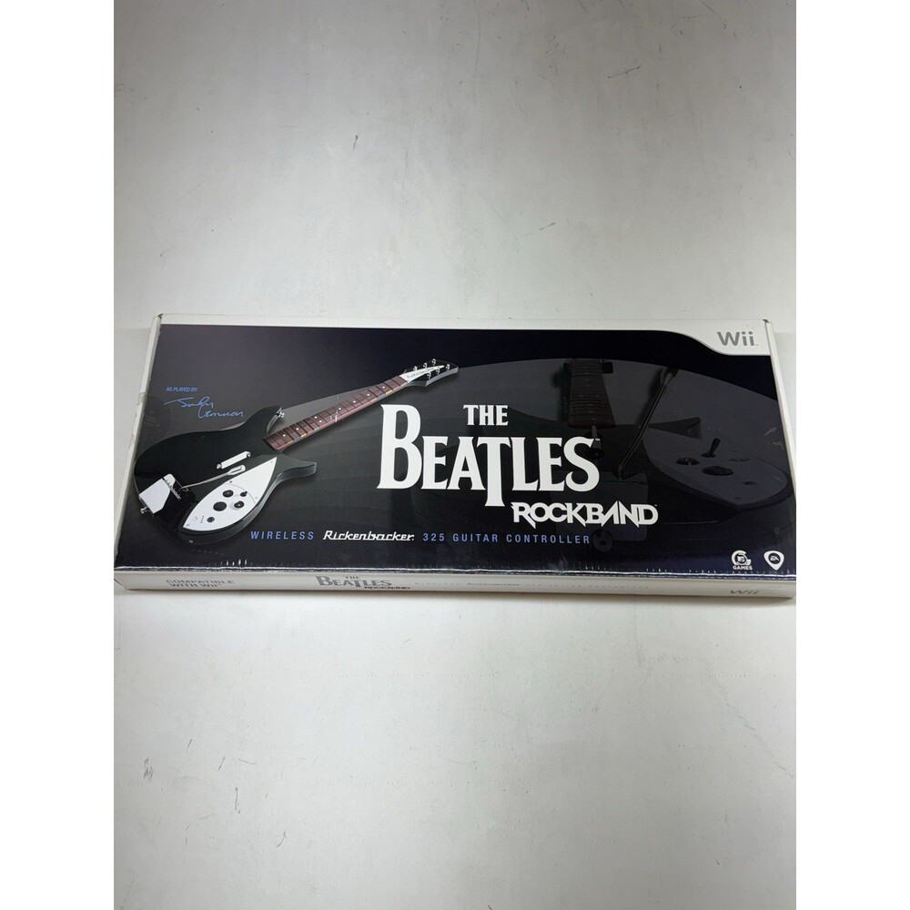 Rock Band The Beatles John Lennon Rickenbacker Guitar Nintendo Wii w/ Box